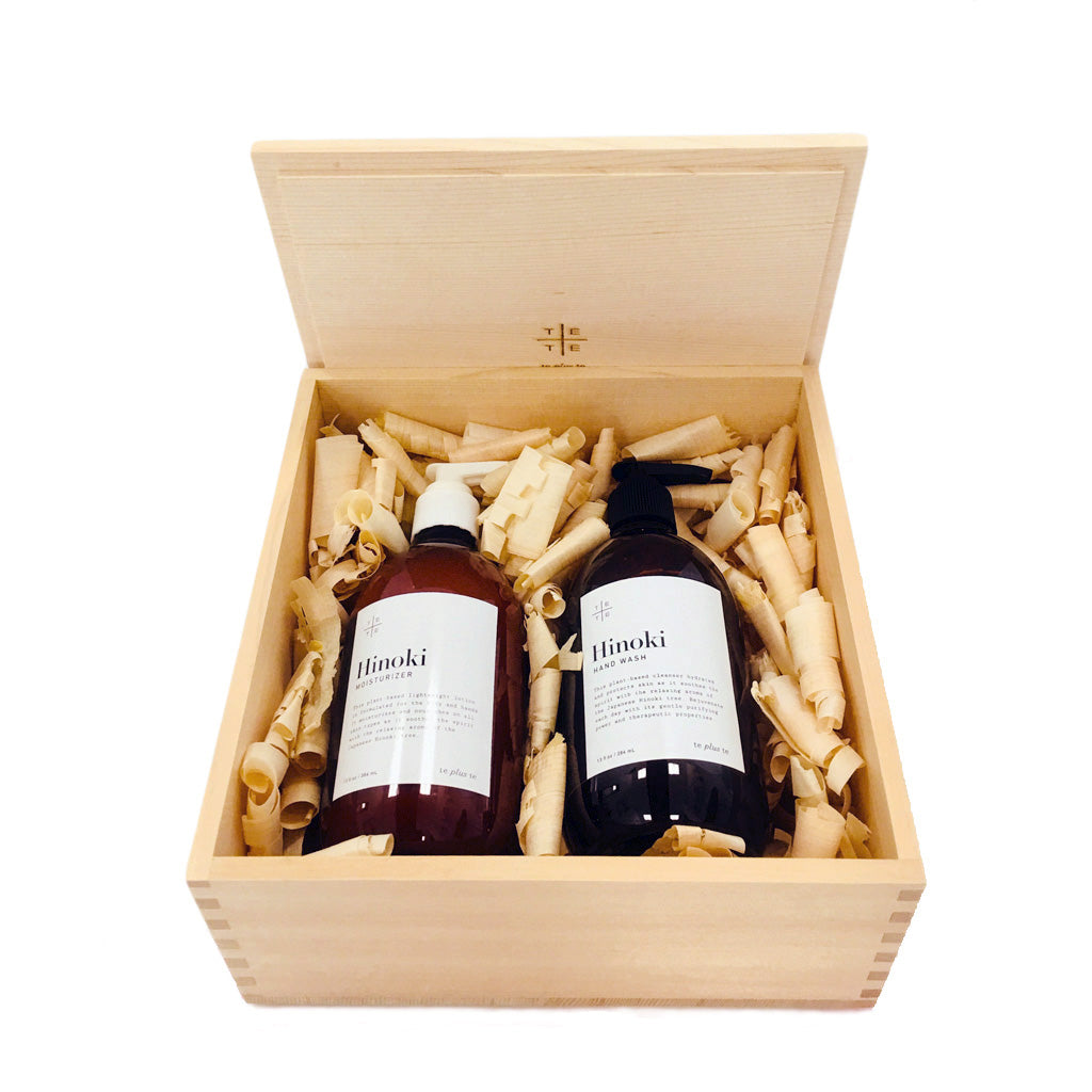 Hinoki Wood Box Duo Set