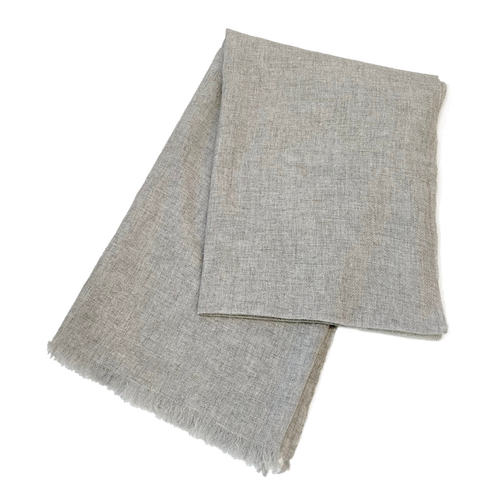 Saved new york Cashmere scarf grey melange