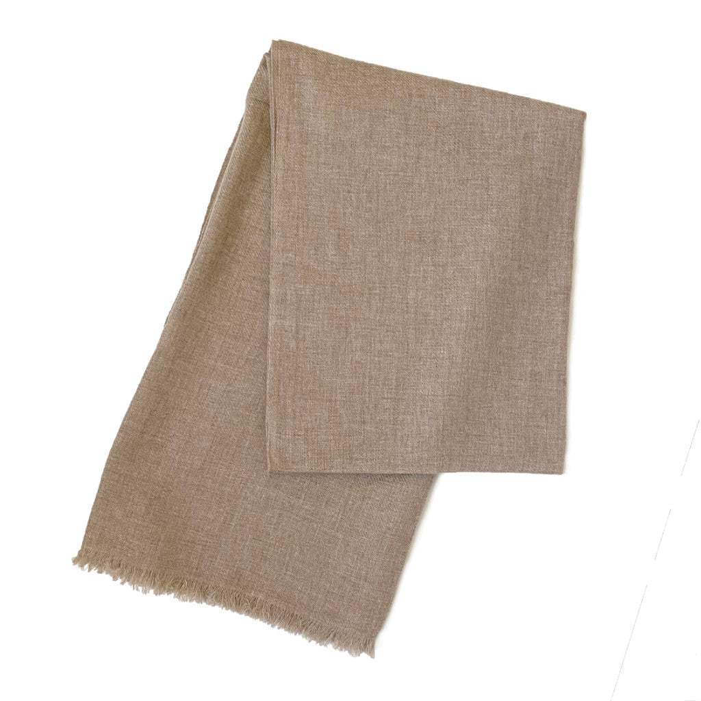 Saved new york Cashmere scarf beige melange