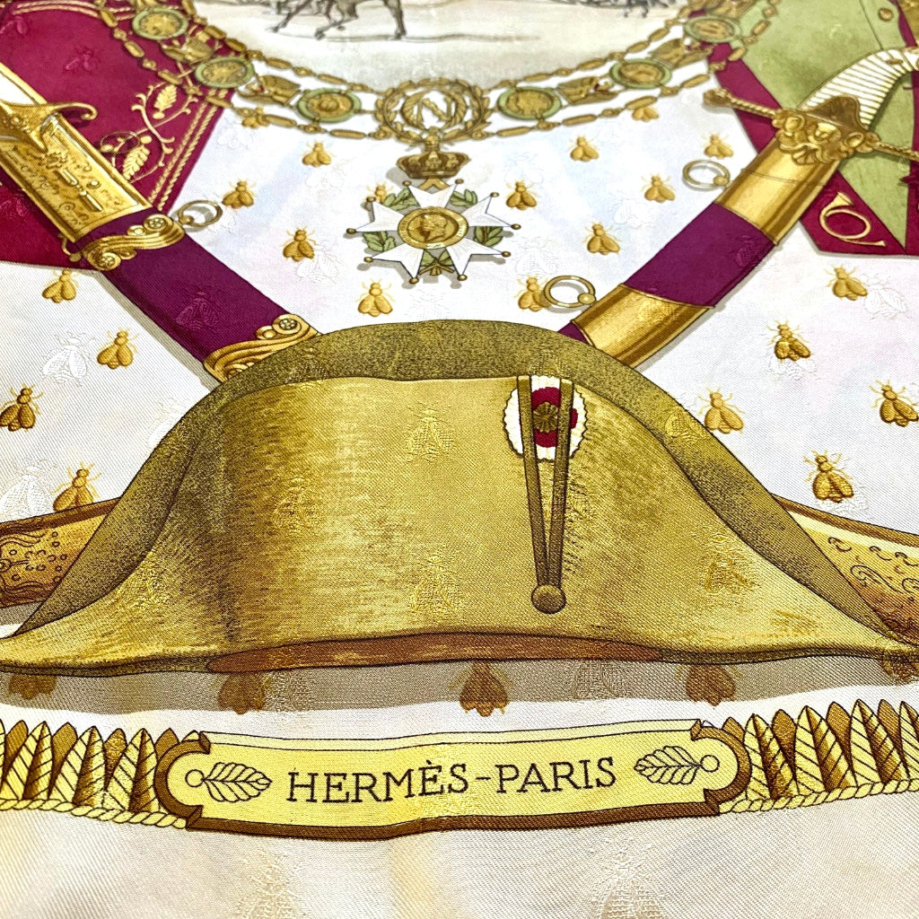 tepluste_Hermes Napoleon Silk Jacquard Scarf way4