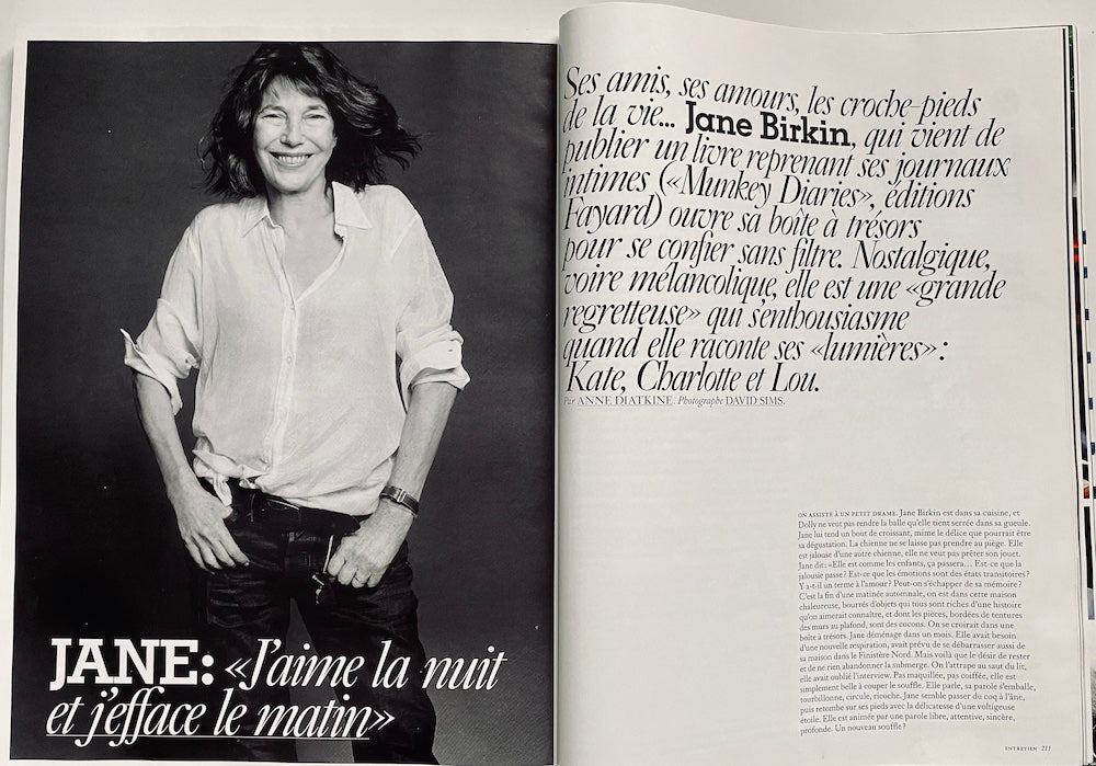 French Vogue Jane Birkin family life and iconic images