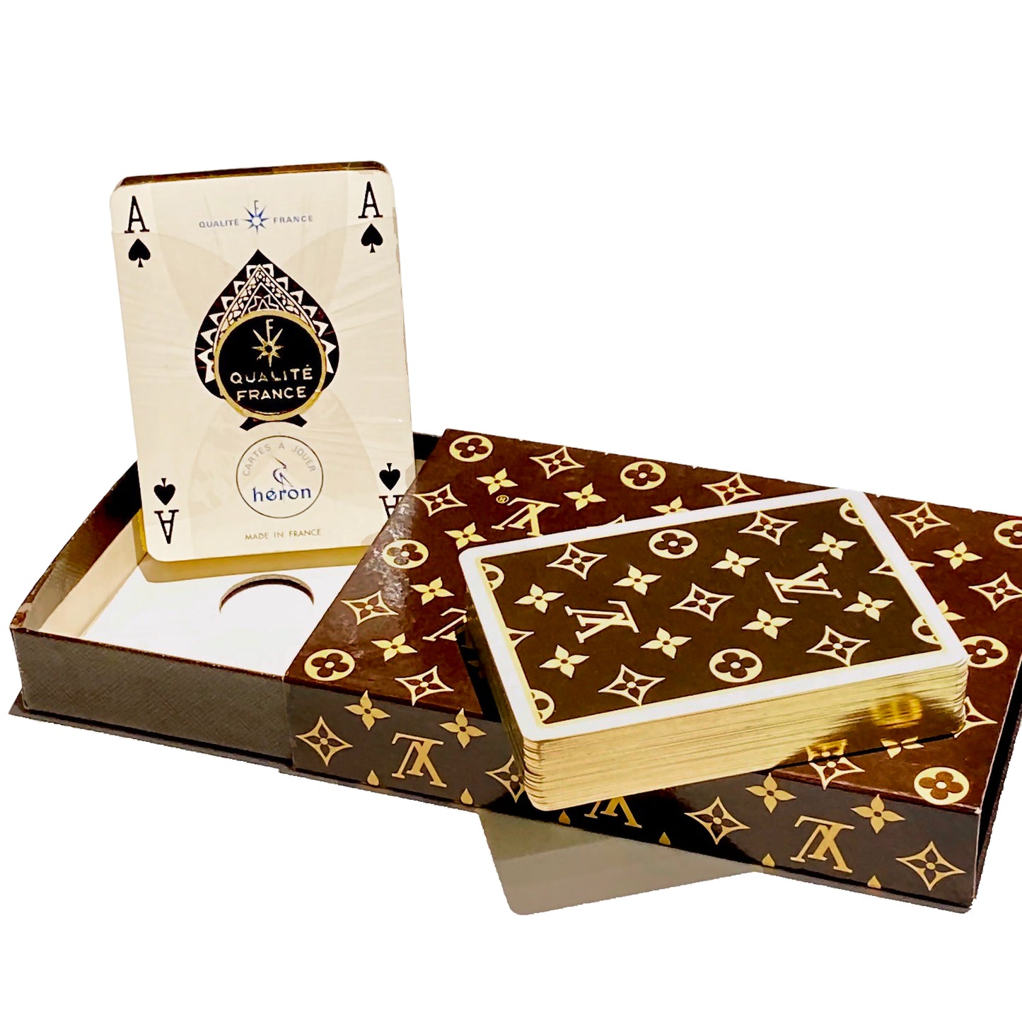 Vintage Louis Vuitton Monogram Playing Cards Set For Sale at 1stDibs